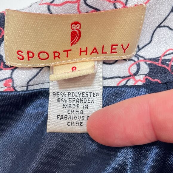 Sport Haley Skort Skirt Size 8 Blue Pink Floral Mini Golf Tennis Athleisure - Picture 6 of 8